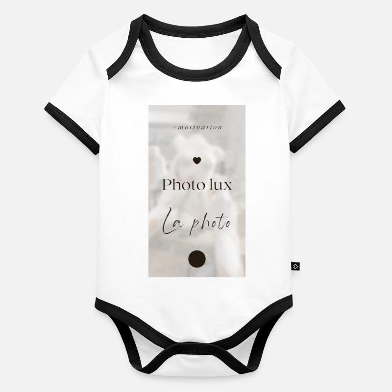 Photography Studio Organic Baby Contrasting Bodysuit