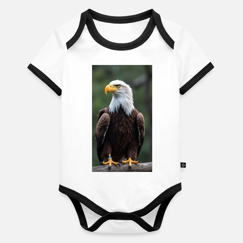 Aigle Body Bébé bio contrasté manches courtes