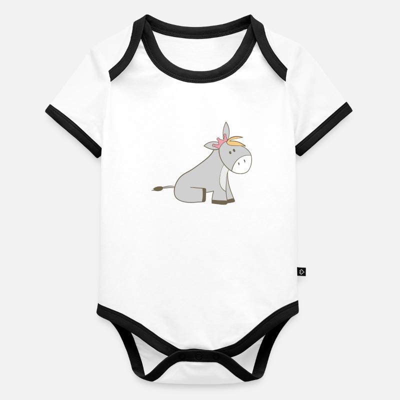 ass Organic Baby Contrasting Bodysuit