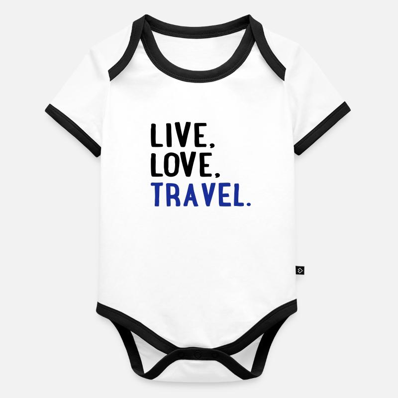 Voyage Body Bébé bio contrasté manches courtes