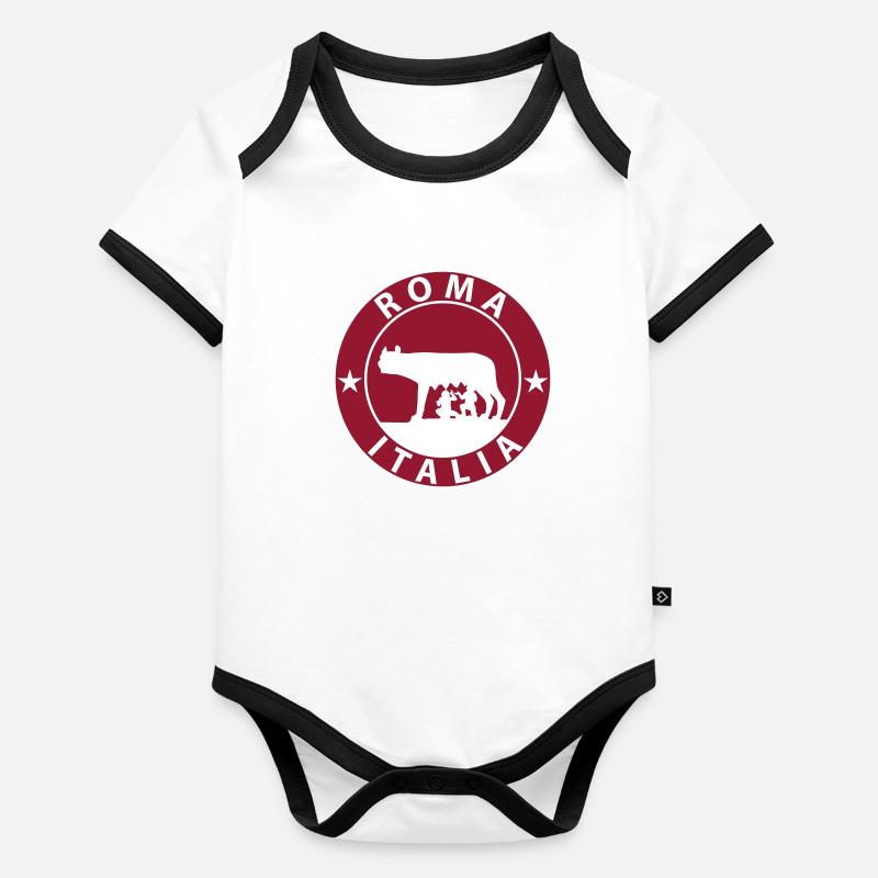 Rome Body Bébé bio contrasté manches courtes