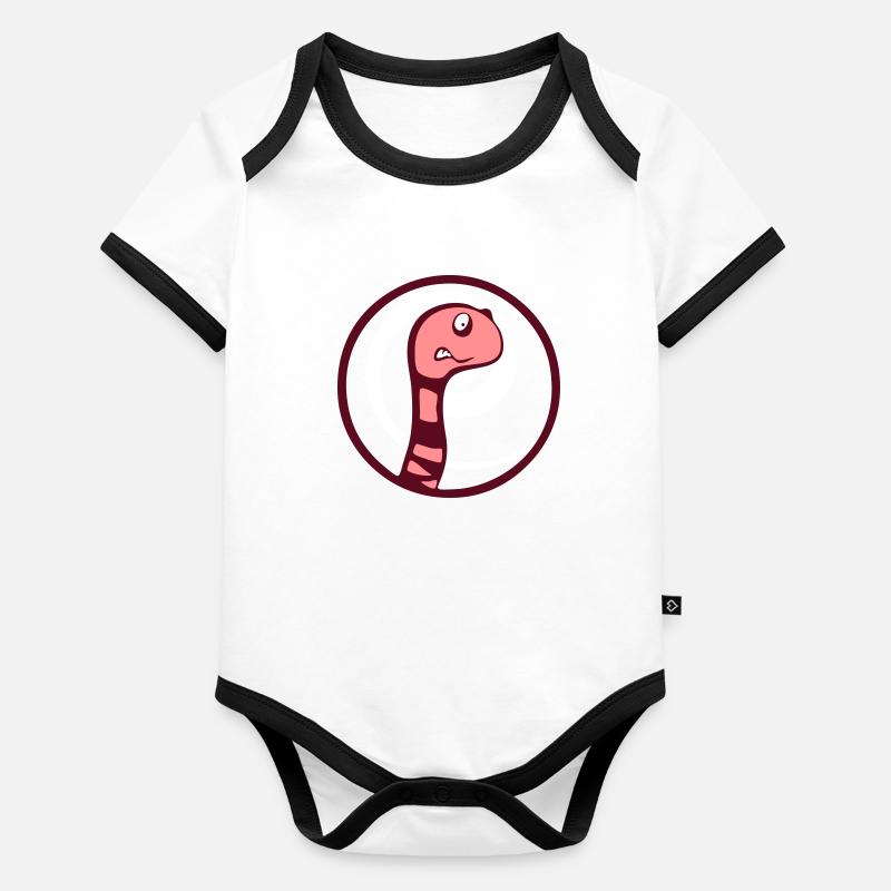 Earthworm "Ragnar" Organic Baby Contrasting Bodysuit