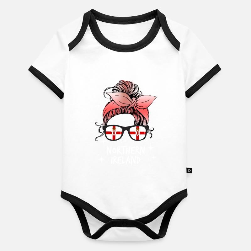 Northern Ireland Organic Baby Contrasting Bodysuit