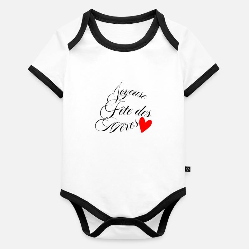 Schönen Muttertag Baby Bio-Kurzarm-Kontrastbody