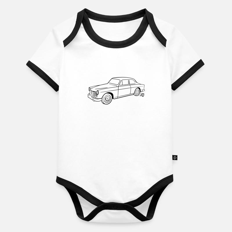 Alter Schwede – Schwedenstahl Baby Bio-Kurzarm-Kontrastbody