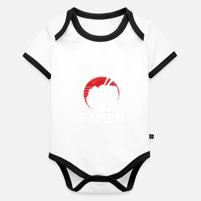 I really love ramen Organic Baby Contrasting Bodysuit