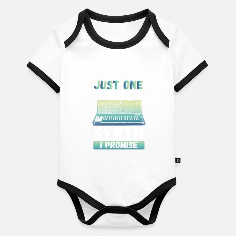 Nur Noch Ein Synthesizer Baby Bio-Kurzarm-Kontrastbody