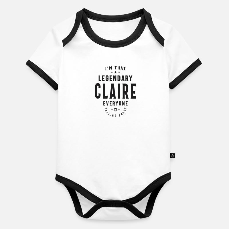 The Legendary Claire Organic Baby Contrasting Bodysuit