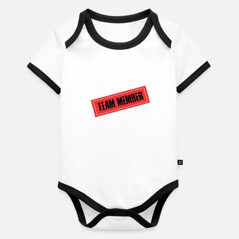 Équipier Body Bébé bio contrasté manches courtes