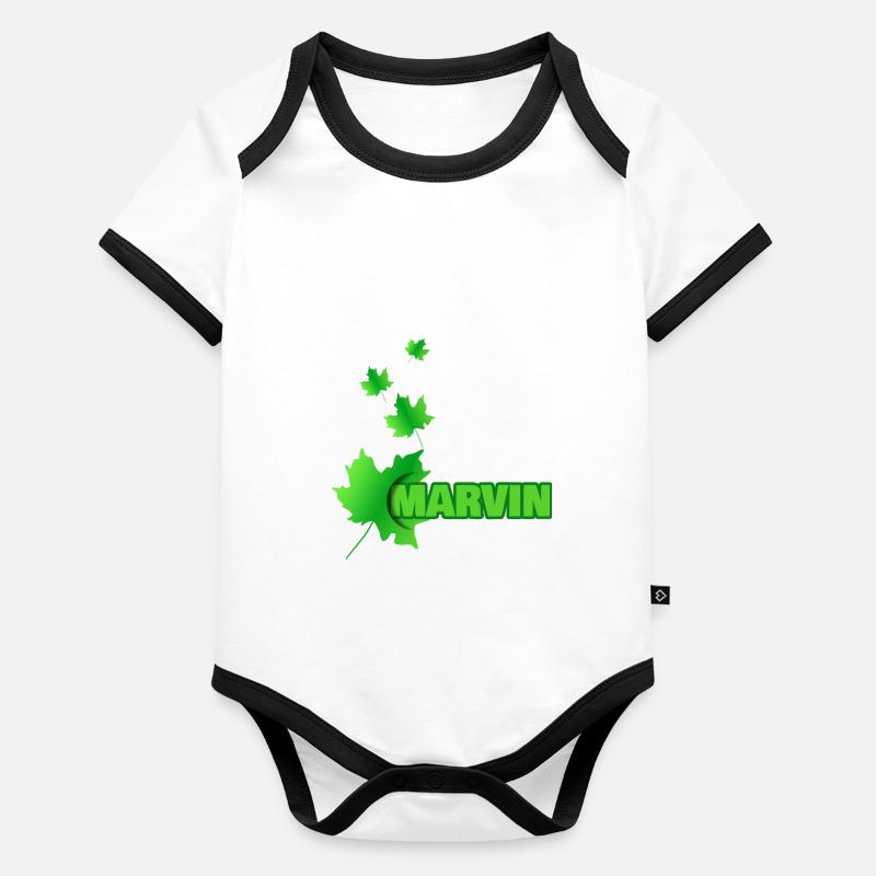 Marvin Body Bébé bio contrasté manches courtes