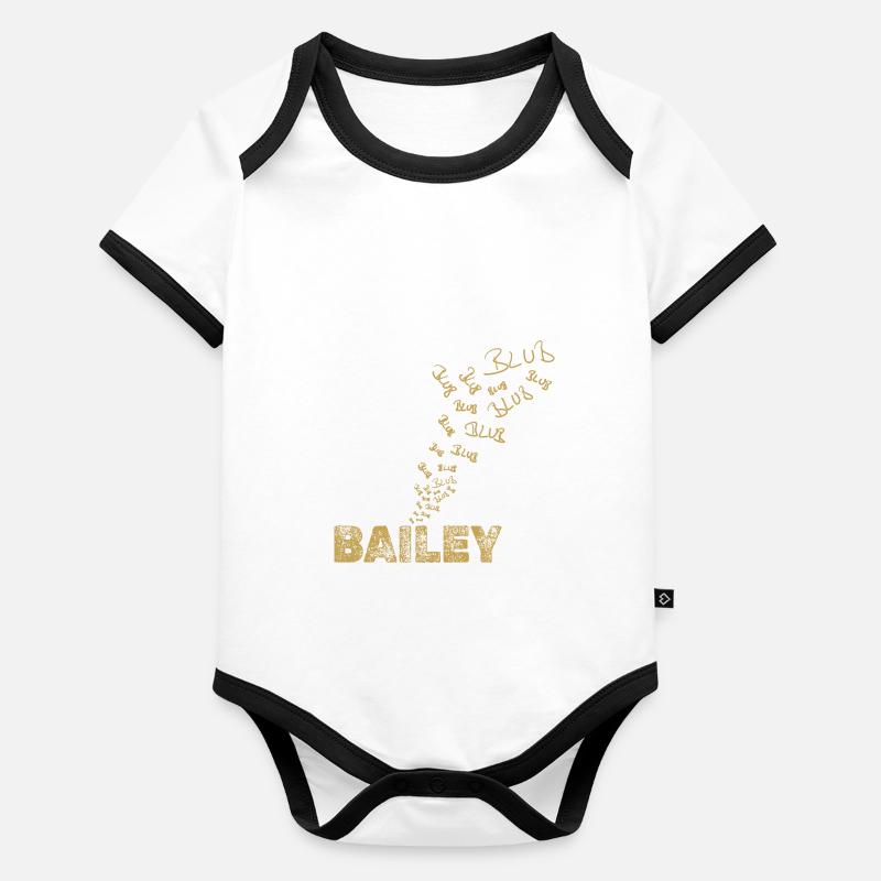Bailey en tant que bateau Body Bébé bio contrasté manches courtes