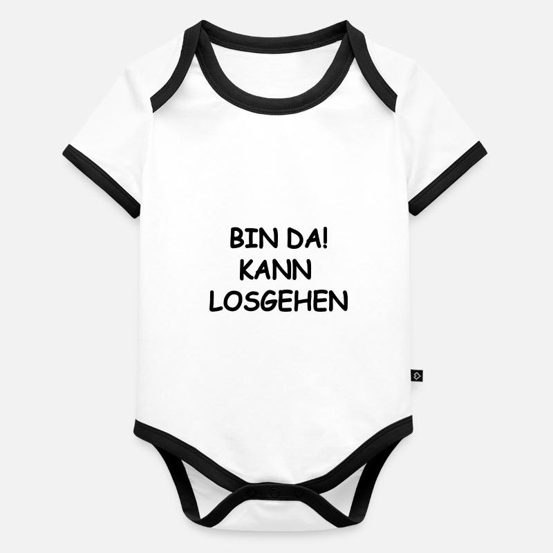 Spruch Baby Bio-Kurzarm-Kontrastbody
