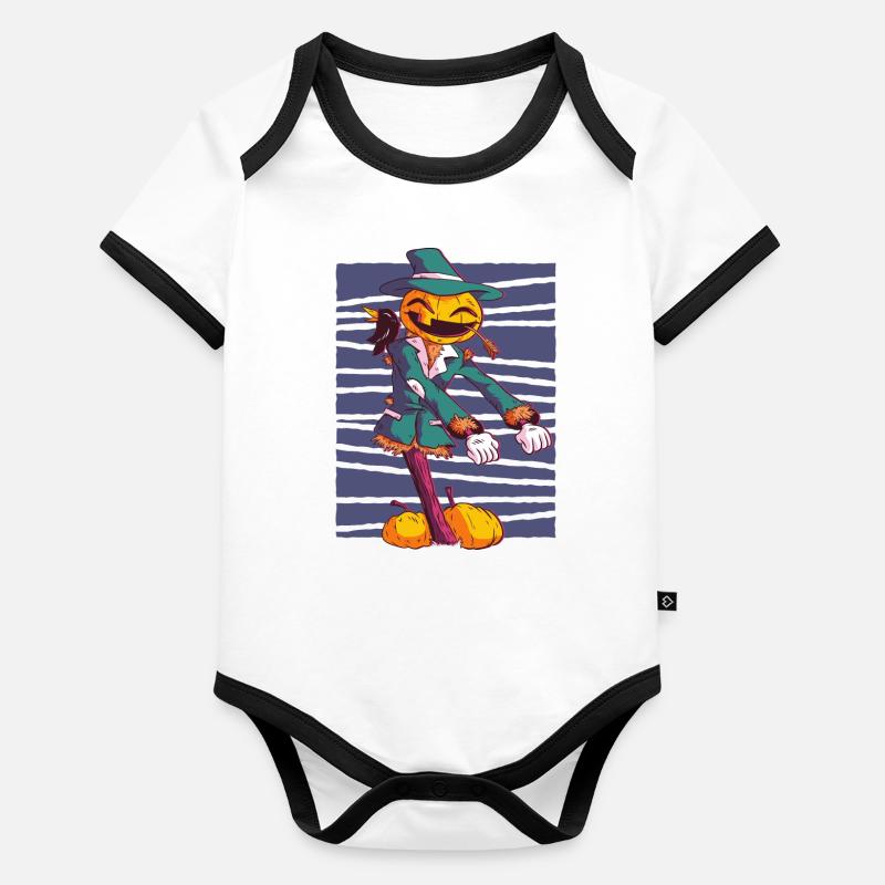 Scarecrow makes flossing dances. Organic Baby Contrasting Bodysuit