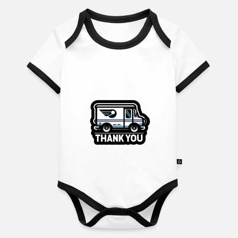 Dankeschön Baby Bio-Kurzarm-Kontrastbody