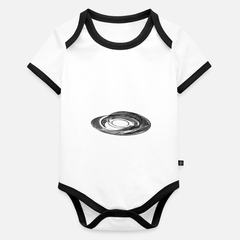 Geometric Parabolas Circle Ellipses Lines Organic Baby Contrasting Bodysuit