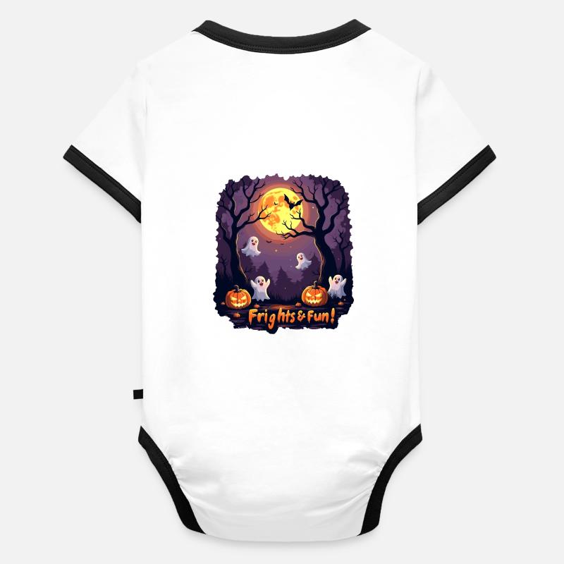 Frights & Fun! Organic Baby Contrasting Bodysuit