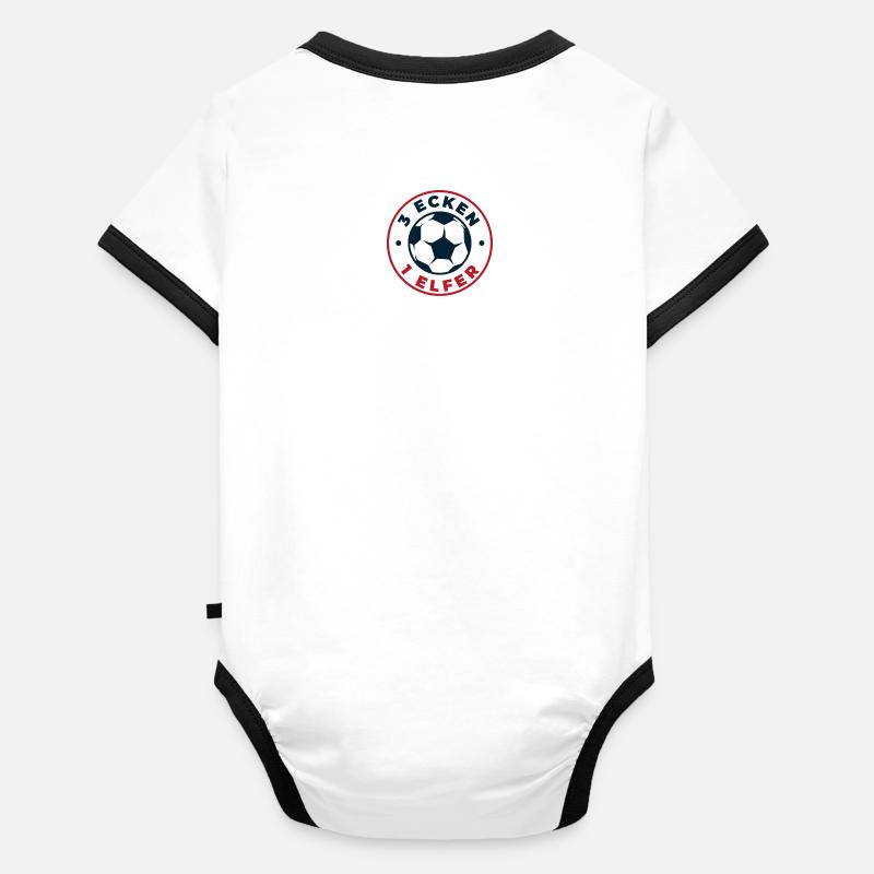 3 ecken 1 elfer Baby Bio-Kurzarm-Kontrastbody