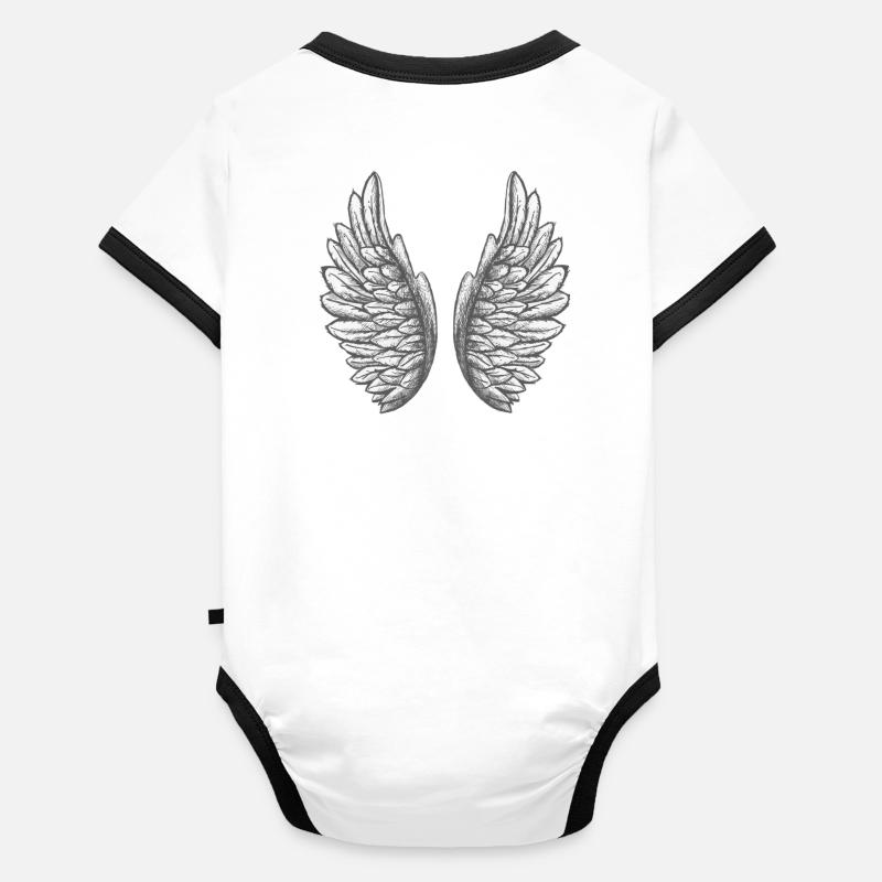 aile Body Bébé bio contrasté manches courtes