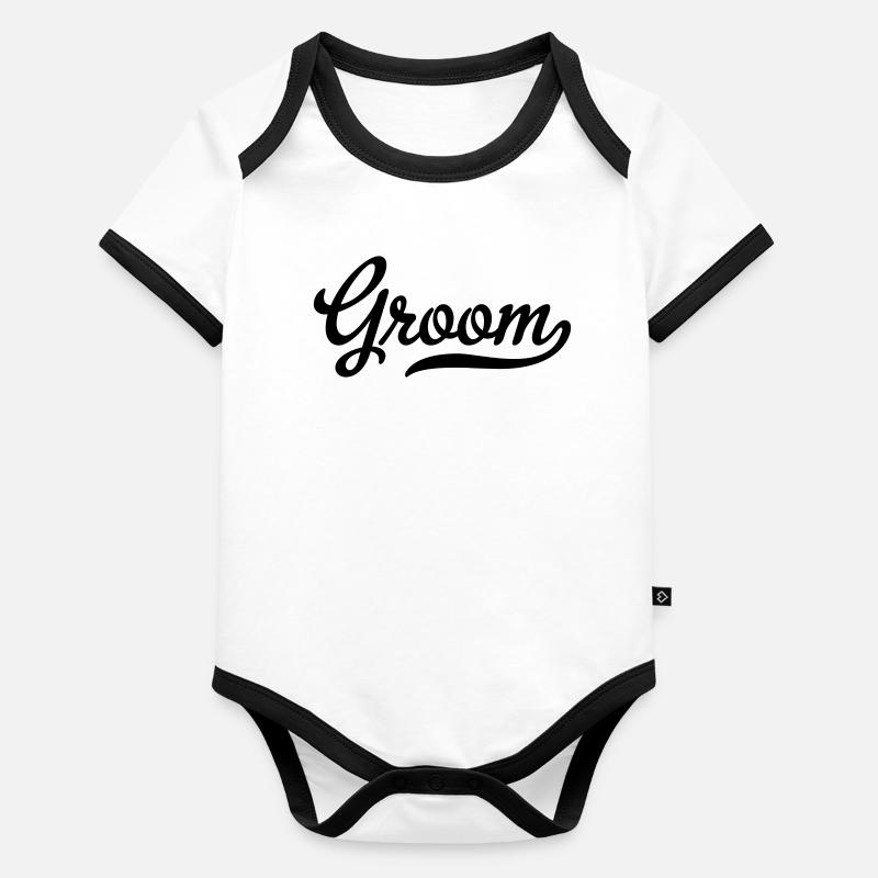 groom Body Bébé bio contrasté manches courtes