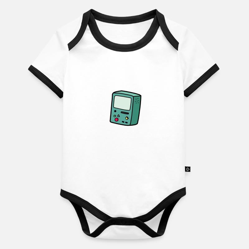 Jeu vidéo de jeu Body Bébé bio contrasté manches courtes
