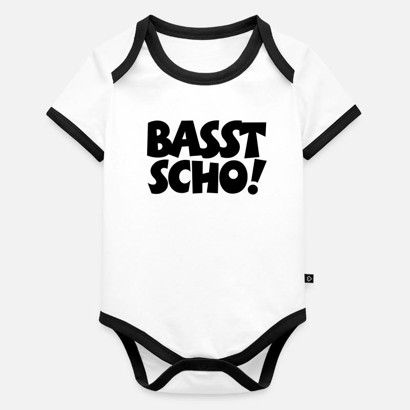 Basst Scho Baby Bio-Kurzarm-Kontrastbody