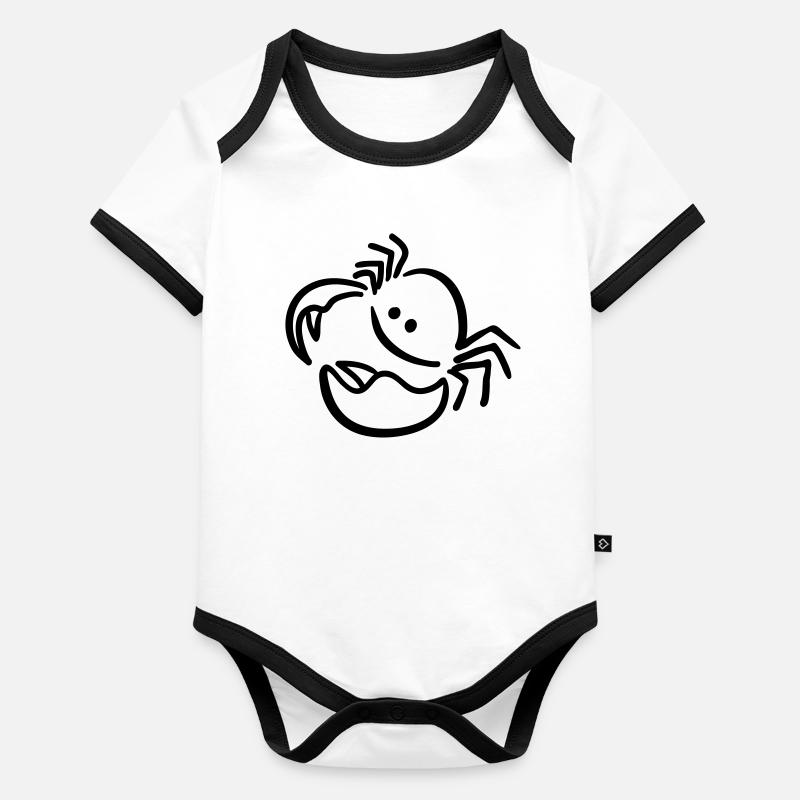 Cancer Body Bébé bio contrasté manches courtes