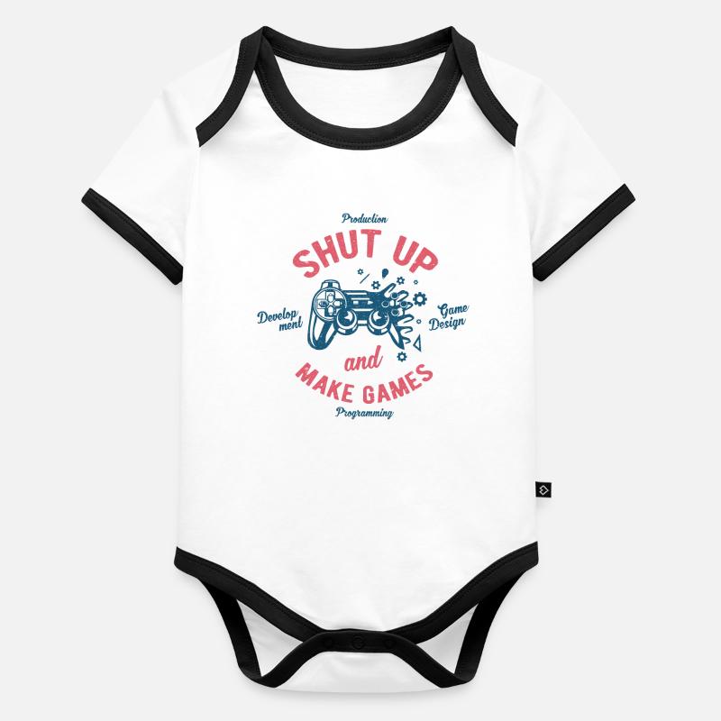 Game developer Organic Baby Contrasting Bodysuit