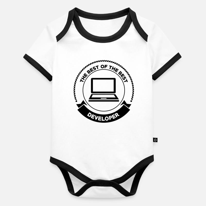Developer Baby Bio-Kurzarm-Kontrastbody