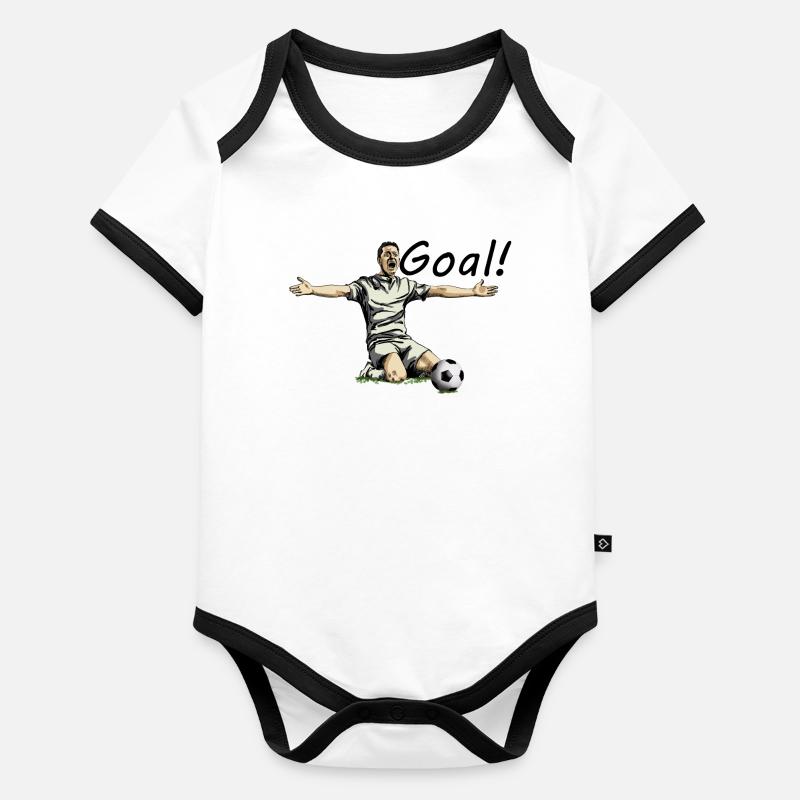 Goal Body Bébé bio contrasté manches courtes