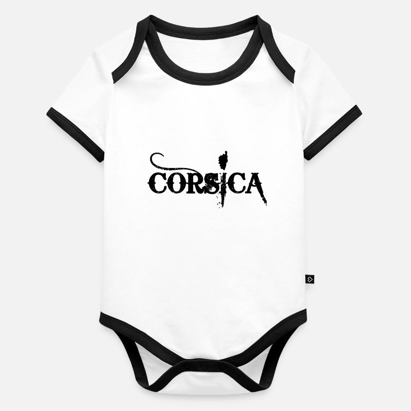 Korsika, Korsika Baby Bio-Kurzarm-Kontrastbody