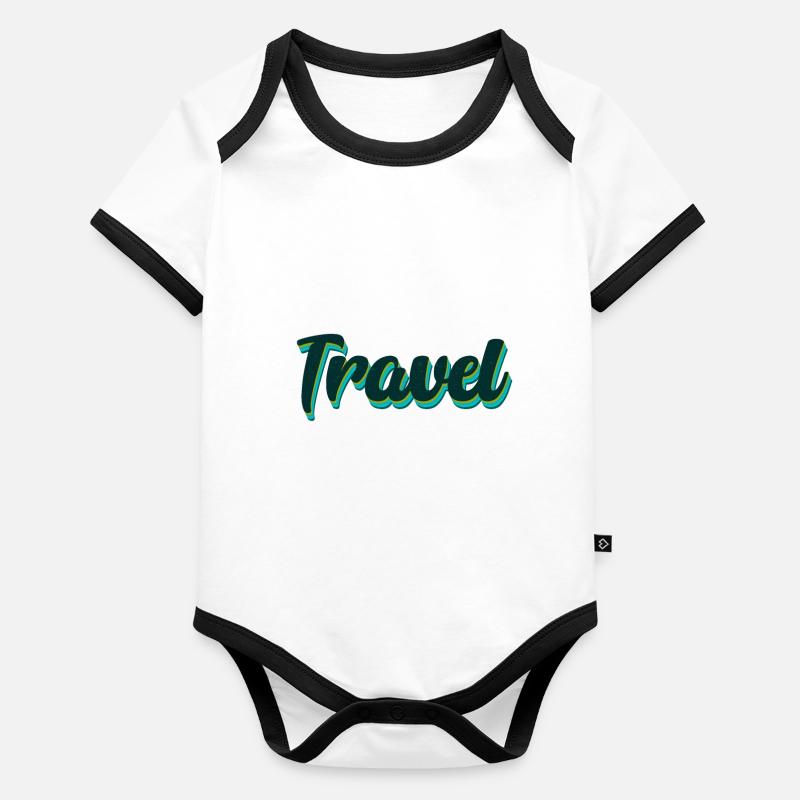 Voyage Body Bébé bio contrasté manches courtes