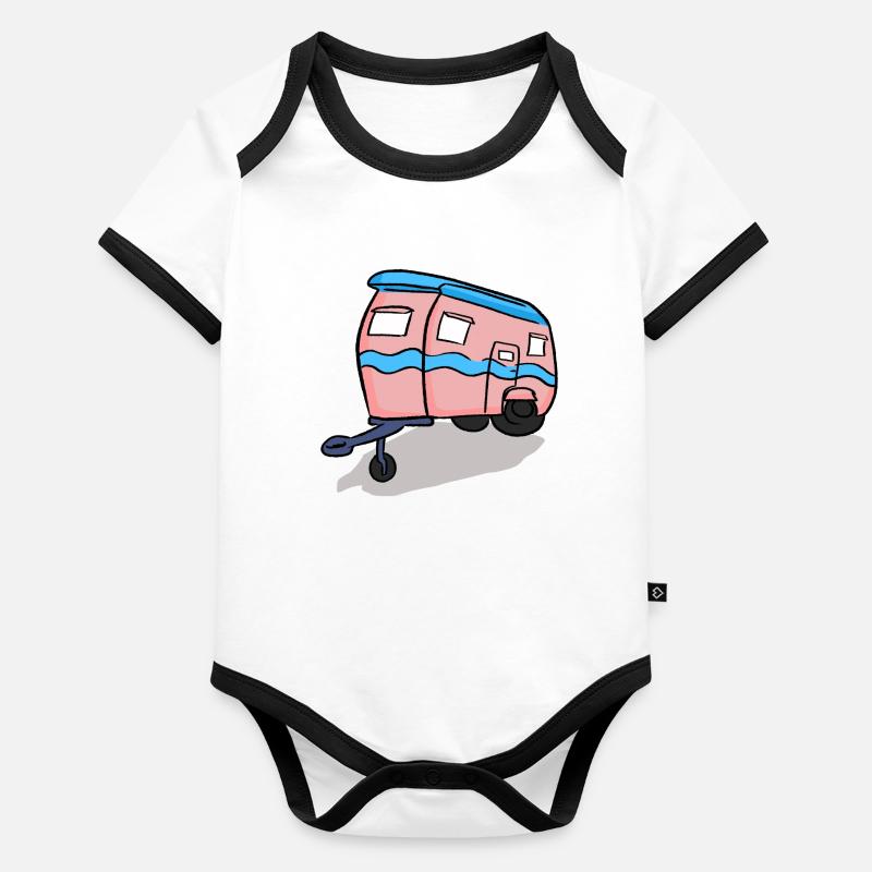 vacances vacances voyage vacances dété le soleil Body Bébé bio contrasté manches courtes