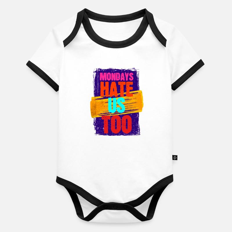 Lustig Statement Cool WItz Baby Bio-Kurzarm-Kontrastbody