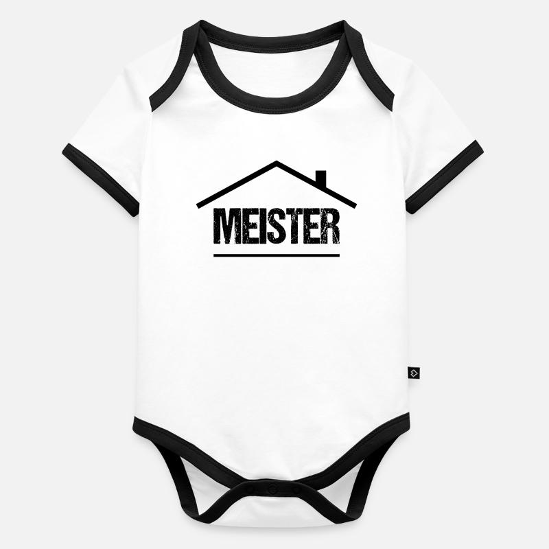 Hausmeister Baby Bio-Kurzarm-Kontrastbody