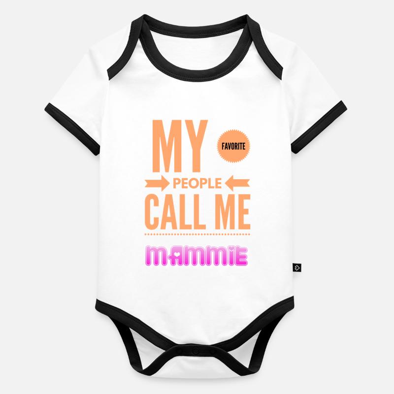 Maman Mère Maman Mère Mère Maman Body Bébé bio contrasté manches courtes