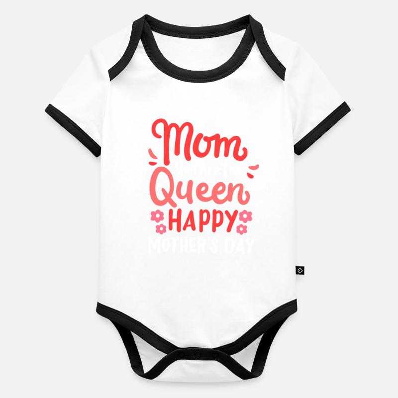 Mama Muttertag Baby Bio-Kurzarm-Kontrastbody