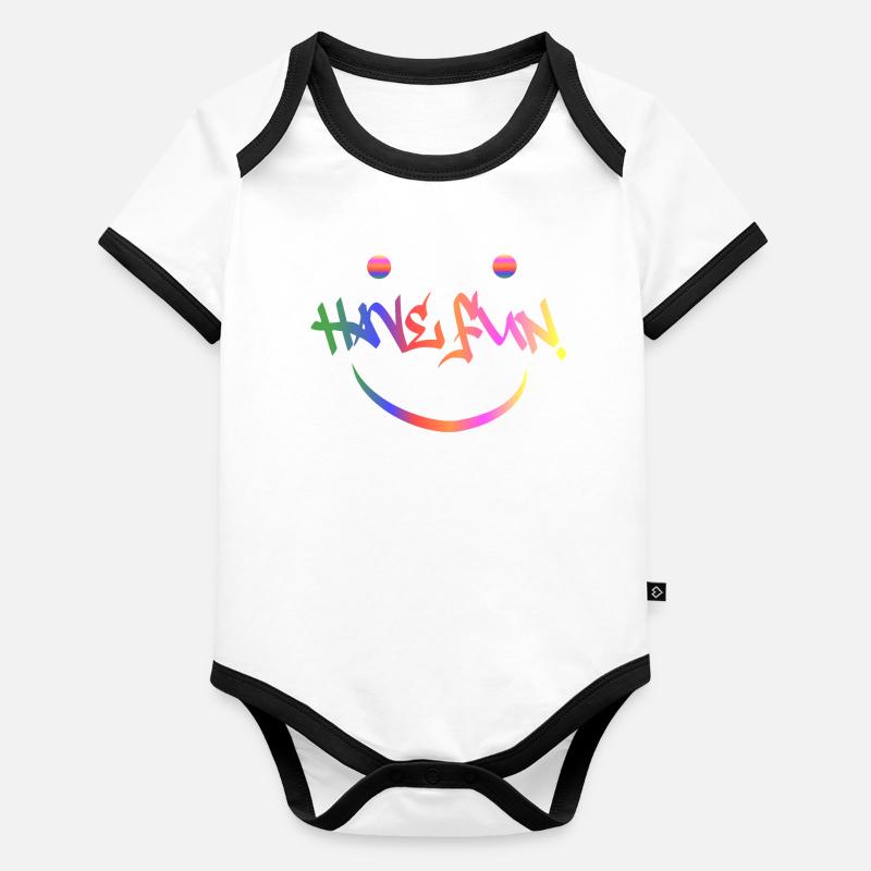 Have fun Organic Baby Contrasting Bodysuit