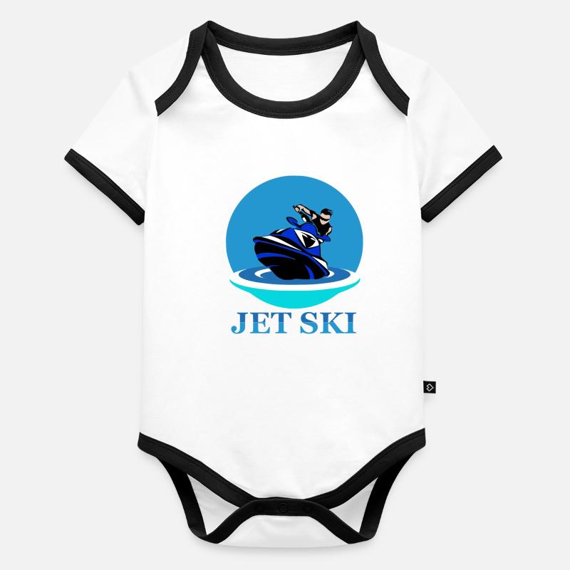 Jetski Baby Bio-Kurzarm-Kontrastbody