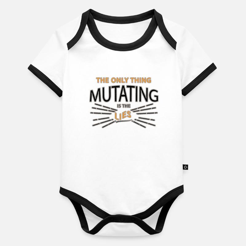 Spruch Baby Bio-Kurzarm-Kontrastbody
