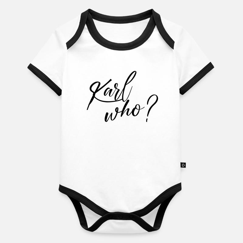 Karl who? Organic Baby Contrasting Bodysuit