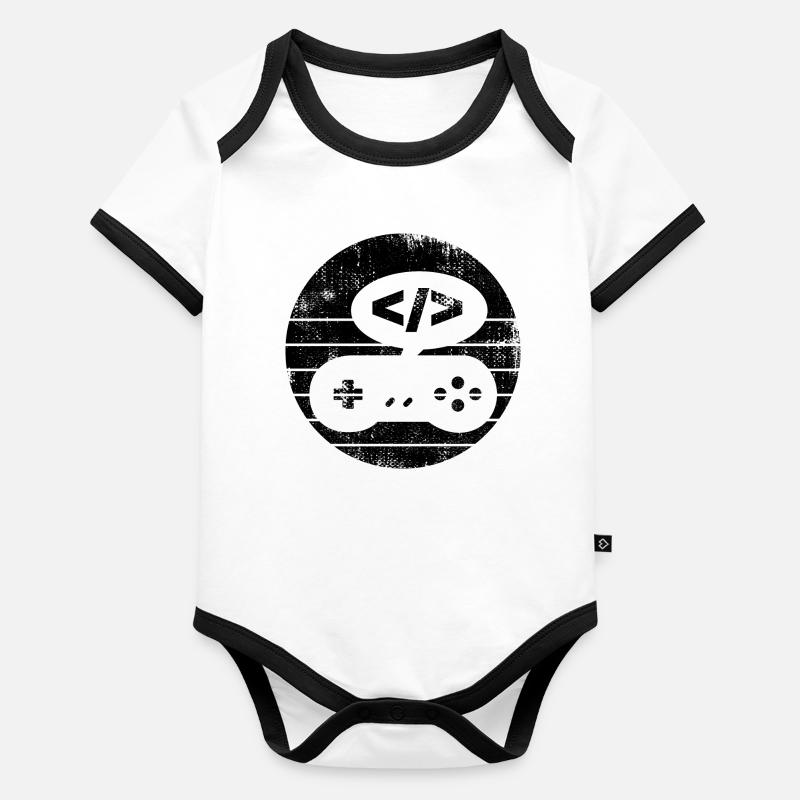 Videospiel Programmierer Baby Bio-Kurzarm-Kontrastbody