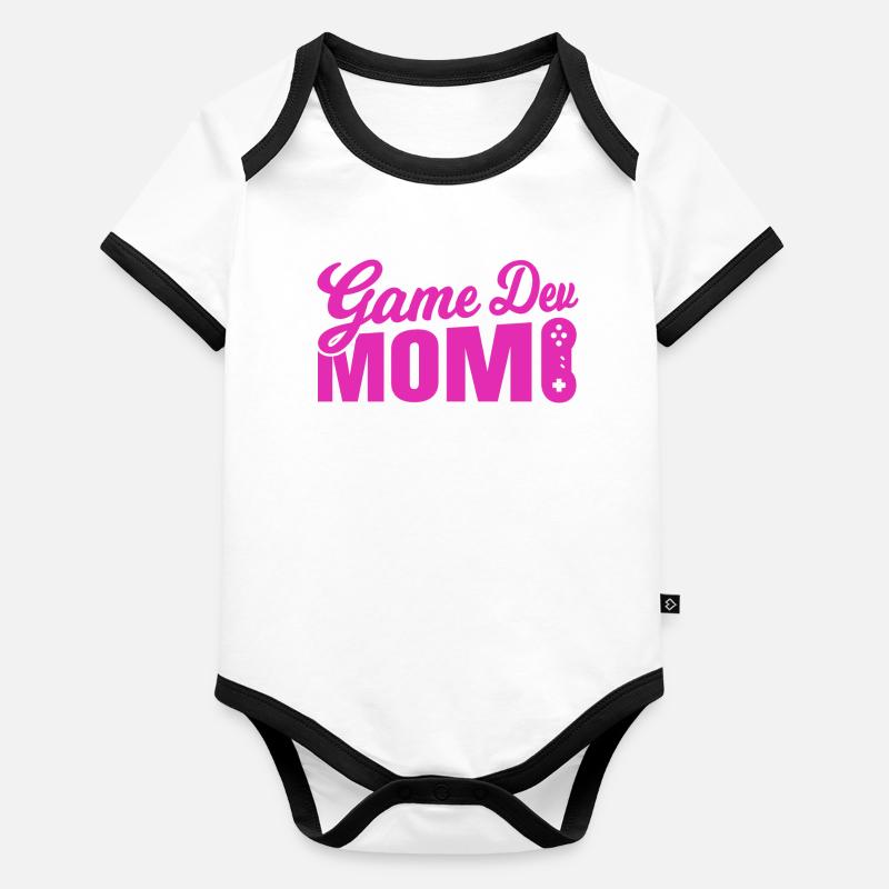Mère développeur de jeux Body Bébé bio contrasté manches courtes