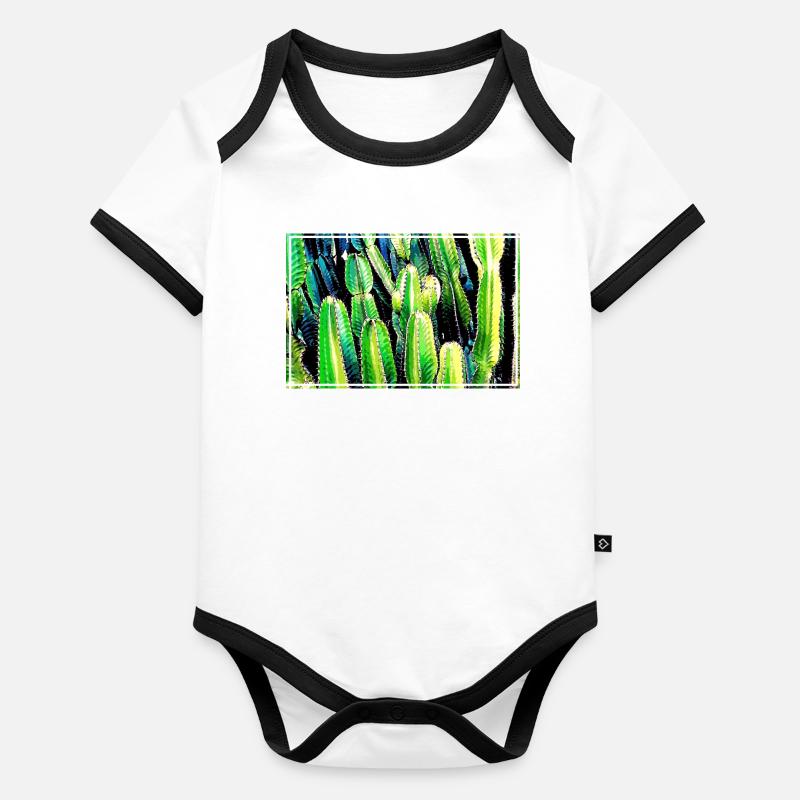 cactus Organic Baby Contrasting Bodysuit
