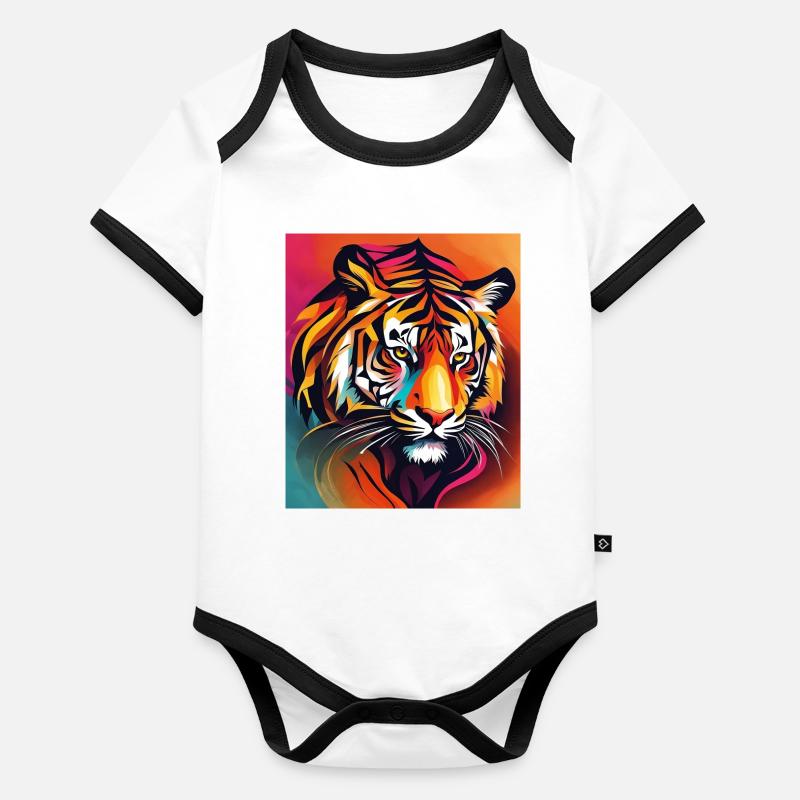 Tiger Organic Baby Contrasting Bodysuit