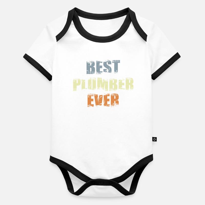 Best Plumber Organic Baby Contrasting Bodysuit