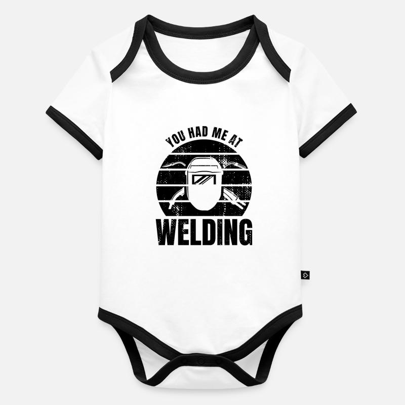 You had me weld Organic Baby Contrasting Bodysuit