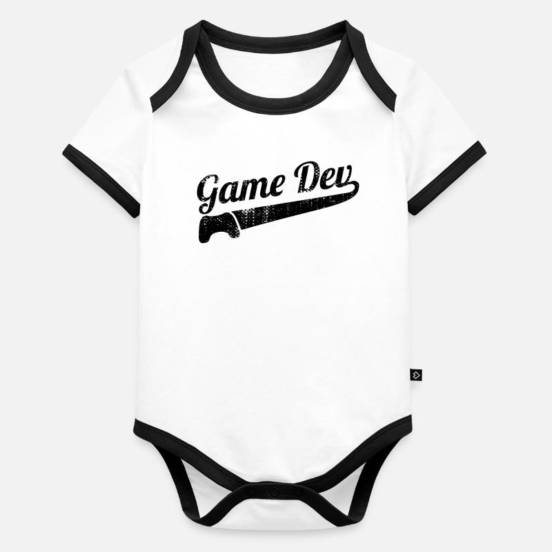 Game Development Saying Organic Baby Contrasting Bodysuit