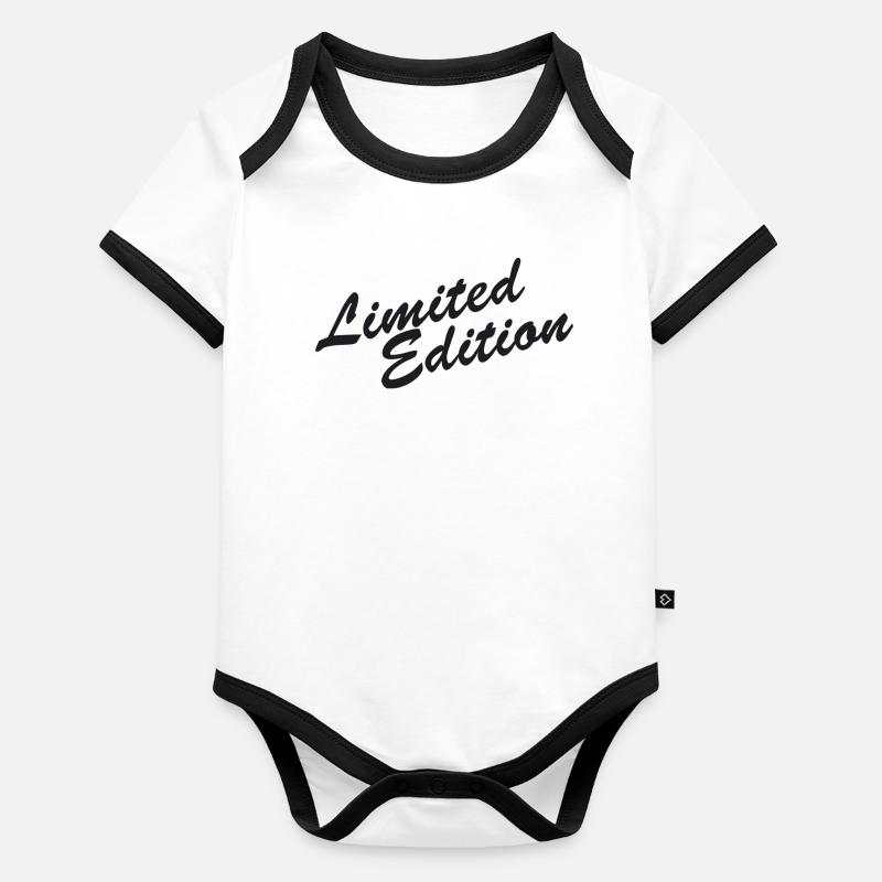 Édition limitée Body Bébé bio contrasté manches courtes