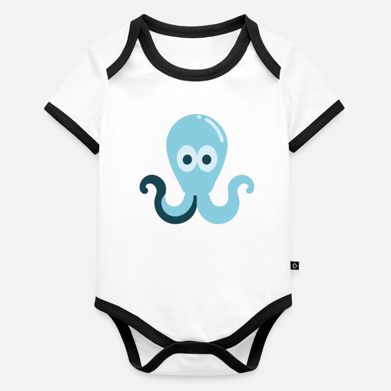 Calmar Body Bébé bio contrasté manches courtes