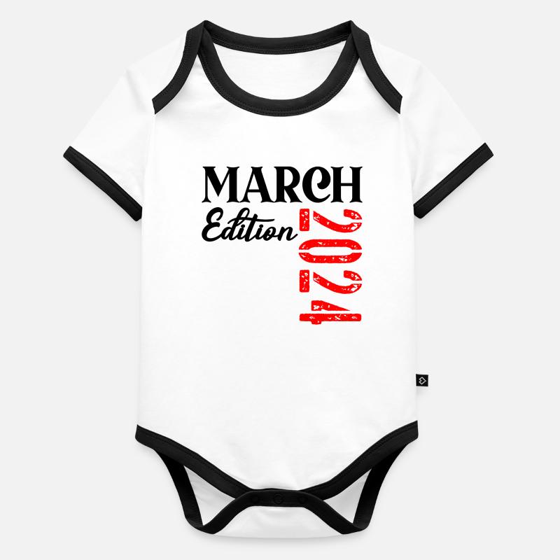 3rd Birthday March 2024 - Baby Organic Baby Contrasting Bodysuit
